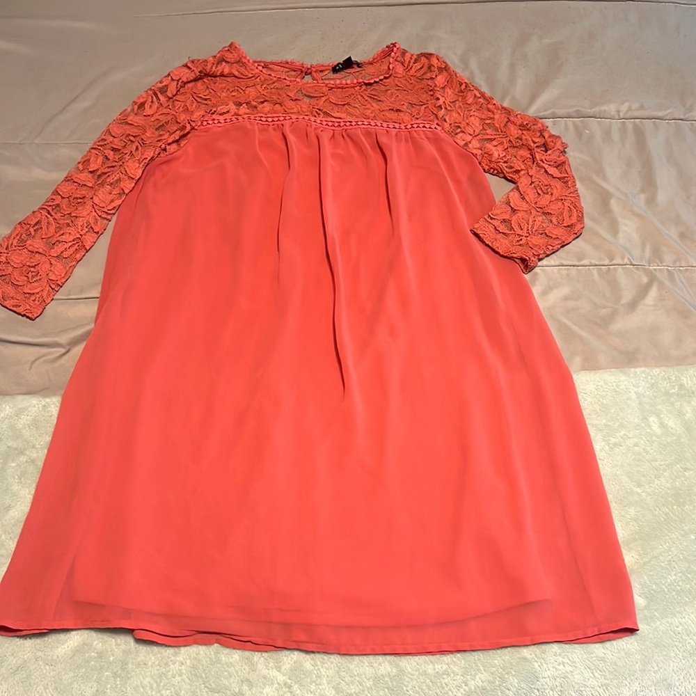 As U Wish Lace Top Dress sz L